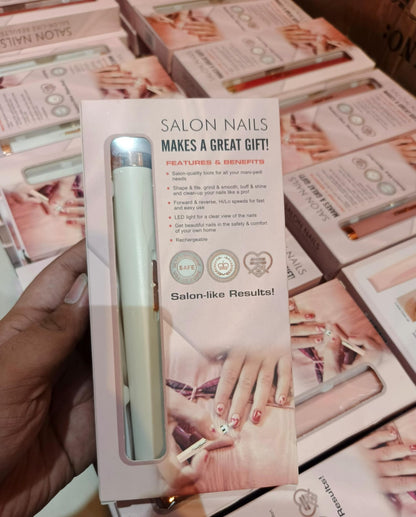 Rechargeable Salon Nails Kit Electronic Nail Filer